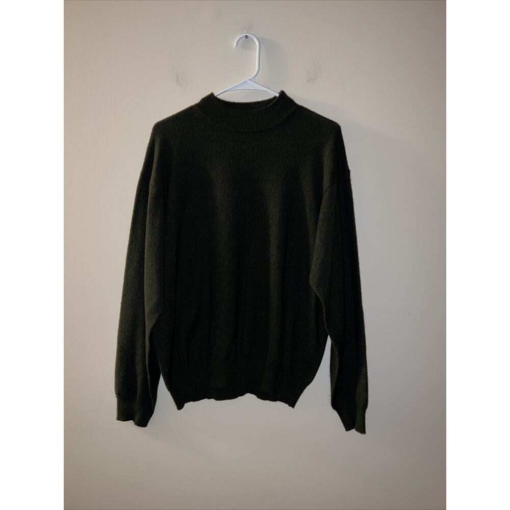 Preswick & Moore Sweater Size XL Mens Long Sleeve Merino Wool Dark Gray